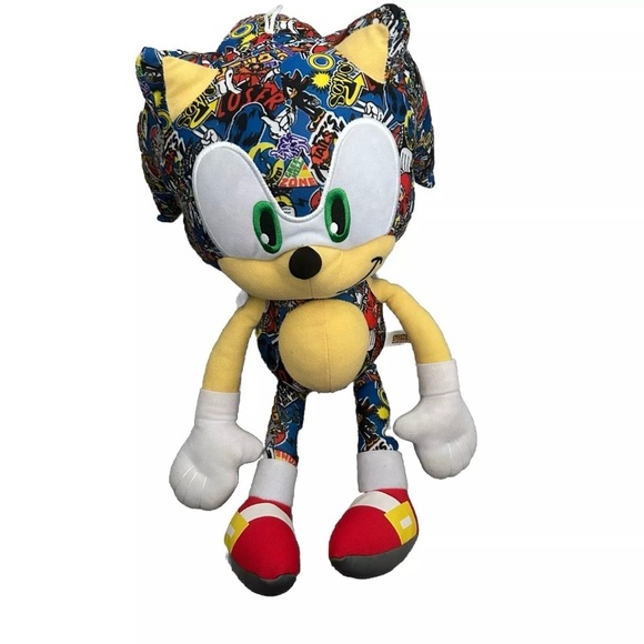 Large Sonic The Hedgehog Plush - Picture 1 of 3